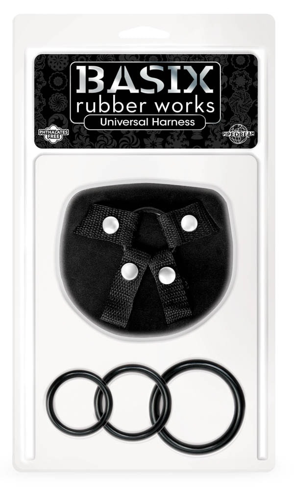 Strapon Basix Rubber Works - Universal Harness Cu Diametrul De 3;4;5 Cm Neopren