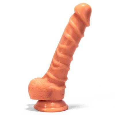 Dildo Cu Testicule & Ventuza X-MEN Greggâ€™s 8.3 inch Cock Flesh