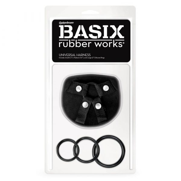 Strapon Basix Rubber Works - Universal Harness Cu Diametrul De 3;4;5 Cm Strap On