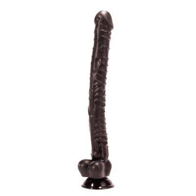 Dildo Cu Ventuza & Testicule X-MEN Jacobâ€™s 15 inch Cock Black