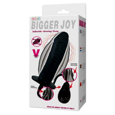Vibratoare Bigger Joy Inflatable Penis Black 3