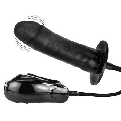 Vibratoare Realistice Bigger Joy Inflatable Penis Black 3