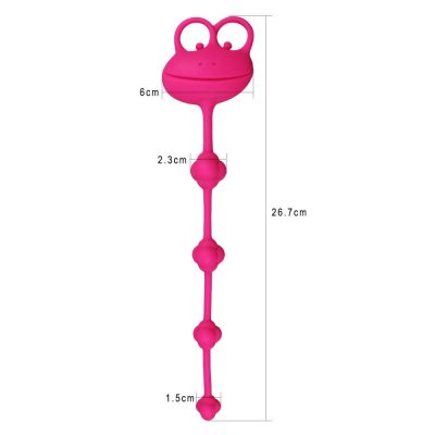 Detalii 10 inch Silicone Frog Anal Beads