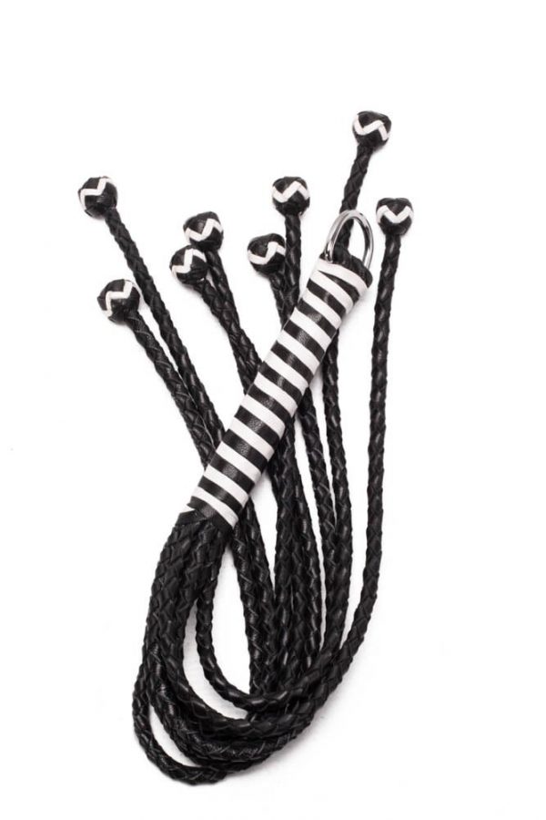 8 Tail Polish Leather Flogger 22 inch Model