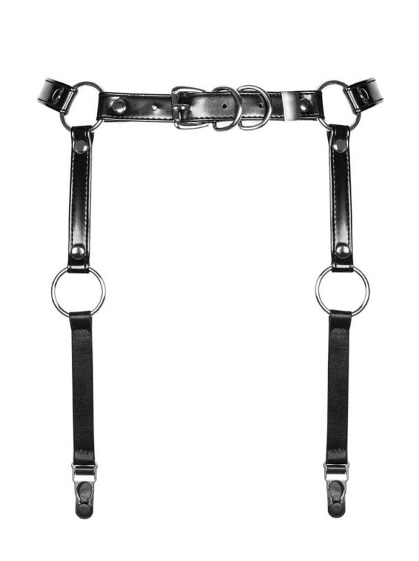 A741 garter belt black - Ciorapi Sexy