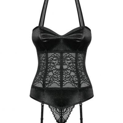 Ailay corset & thong black  S/M Model