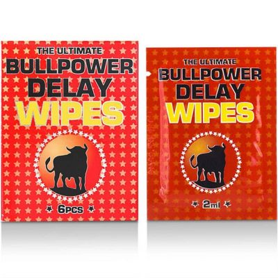 Bull Power: Wipes Delay 6 pcs x 2 ml - Ejaculare Precoce