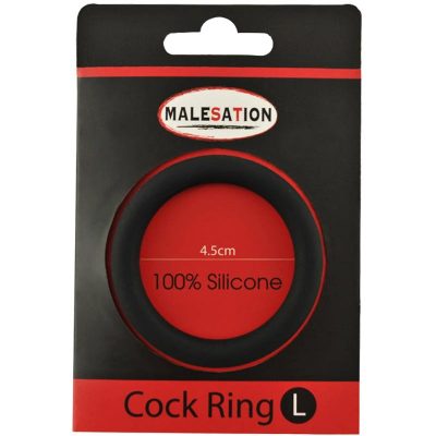 Malesation Silicone Cock Ring Black L Model