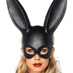 Masquerade Rabbit Mask Black - Masti Si Peruci